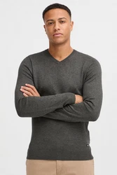 Blend Strickpullover BLEND BHWEBER Dunkelgrau/Grau