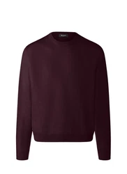 MAERZ Muenchen Pullover Rundhals Dunkelrot/Bordeaux/Lila