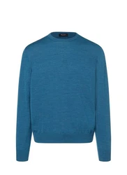 MAERZ Muenchen Pullover Rundhals Hellblau/Blau/Türkis