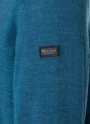 MAERZ Muenchen Strickpullover Hellblau/Blau/Türkis