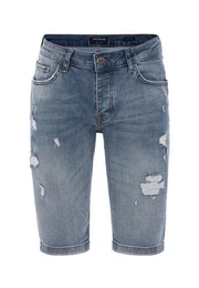 Jeansshorts Red Bridge Herren Jeans Shorts Kurze Hose Denim Diverse fetzige Stellen