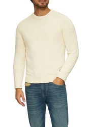 s.Oliver Rundhalspullover Khaki/Gelb/Weiß/Creme