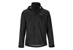 Marmot Funktionsjacke Men's PreCip Eco Jacket Schwarz/Lila/Dunkelrot