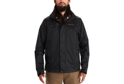 Marmot Funktionsjacke Men's PreCip Eco Jacket Schwarz/Lila/Dunkelrot