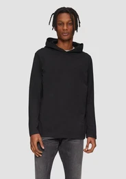 Langarmshirt Longsleeve mit Kapuze Garment Dye