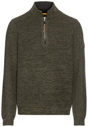 camel active Strickpullover Dunkelgrün/Khaki
