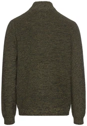 camel active Strickpullover Dunkelgrün/Khaki