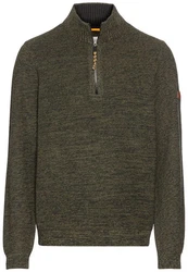 camel active Strickpullover Dunkelgrün/Khaki