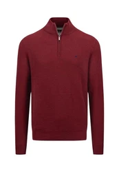 Fynch-Hatton Strickpullover mit Troyer-Kragen 