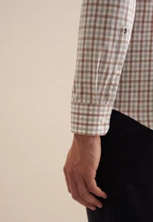 Seidensticker Businesshemd NEW BD Beige/Braun