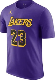 Kurzarmshirt Jordan Los Angeles Lakers Herren T-Shirt lila/gelb