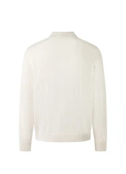 MAERZ Muenchen Strickpullover Stehkragen Zip Weiß/Creme/Khaki/Beige
