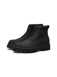LUGGED BOOT LACEUP REBELLIOUS Schnrboots, Schnrstiefelette, Plateauboots, Profilsohle, mit Anziehlasche
