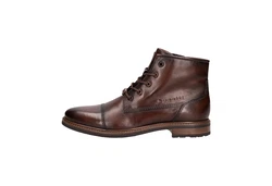 bugatti Schnürstiefel Braun/Beige/Rot