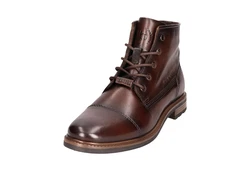 bugatti Schnürstiefel Braun/Beige/Rot