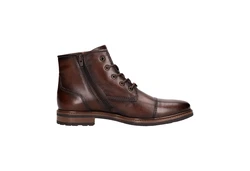 bugatti Schnürstiefel Braun/Beige/Rot