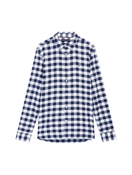 Tommy Hilfiger Langarmhemd BRUSHED GINGHAM SF SHIRT ivory/carbon navy