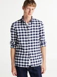 Tommy Hilfiger Langarmhemd BRUSHED GINGHAM SF SHIRT ivory/carbon navy