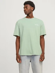 JACK & JONES T-Shirt 'JJEBradley' Grün/Hellgrün/Dunkelgrün