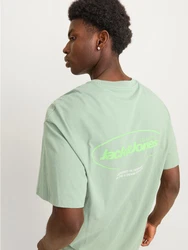 JACK & JONES T-Shirt 'JJEBradley' Grün/Hellgrün/Dunkelgrün