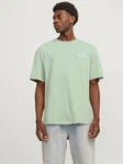 JACK & JONES T-Shirt 'JJEBradley' Grün/Hellgrün/Dunkelgrün