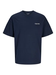 JACK & JONES T-Shirt 'JJEBradley' Dunkelblau/Hellblau