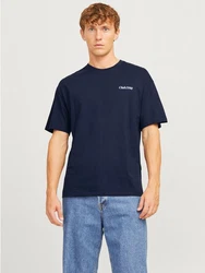 JACK & JONES T-Shirt 'JJEBradley' Dunkelblau/Hellblau