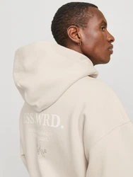 Jack & Jones Kapuzensweatshirt JJEURBAN EDGE STUDIO SWEAT HOOD NOOS Khaki/Beige/Hellgrün