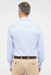 Eterna Langarmhemd SLIM FIT NON IRON Hellblau