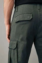 Next Cargohose Slim Fit Dunkelgrün/Grün/Khaki