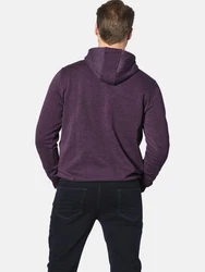 Jan Vanderstorm Kapuzensweatshirt BLANKARD Dunkelrot/Lila/Rosa