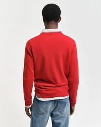 Gant Strickpullover Superfine Lambswool V-Neck Rot