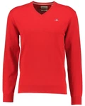 Gant Strickpullover Superfine Lambswool V-Neck Rot