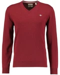 Gant Strickpullover Superfine Lambswool V-Neck PLUMPED RED