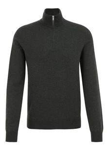 WE Fashion Sweater Dunkelgrau/Grau/Dunkelgrün