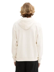 TOM TAILOR Denim Sweatshirt Hoodie Regular Fit Beige/Grau