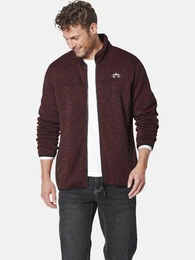 Fleecejacke ASPILUNA mit dezenter Stickerei