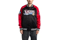 Mitchell & Ness Collegejacke NBA Lightweight Satin Jacket Rot/Schwarz/Rosa/Grau/Orange