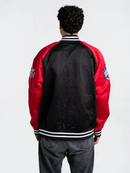 Mitchell & Ness Collegejacke NBA Lightweight Satin Jacket Rot/Schwarz/Rosa/Grau/Orange