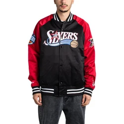 Mitchell & Ness Collegejacke NBA Lightweight Satin Jacket Rot/Schwarz/Rosa/Grau/Orange
