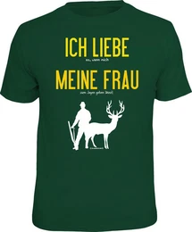 T-Shirt fr Jger - ich liebe es, wenn meine Frau ...