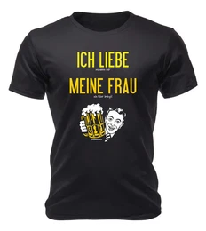 T-Shirt fr Biertrinker - ich liebe es, wenn meine Frau ...