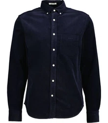 Gant Langarmhemd Regular Fit Dunkelblau/Blau/Hellblau