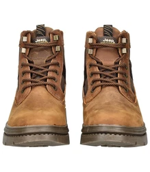 Jeep Stiefelette Schnürstiefelette Braun/Dunkelbraun/Beige