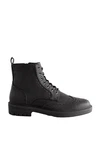 Next Brogue-Schnürstiefel Schnürstiefelette Schwarz/Dunkelgrau
