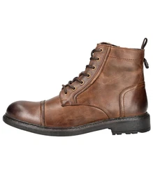 Jeep Stiefelette Schnürstiefelette Braun/Dunkelbraun/Beige