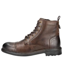 Jeep Stiefelette Schnürstiefelette Dunkelbraun/Braun