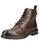 Jeep Stiefelette Schnürstiefelette Dunkelbraun/Braun