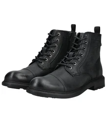 Jeep Stiefelette Schnürstiefelette Schwarz