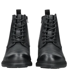 Jeep Stiefelette Schnürstiefelette Schwarz